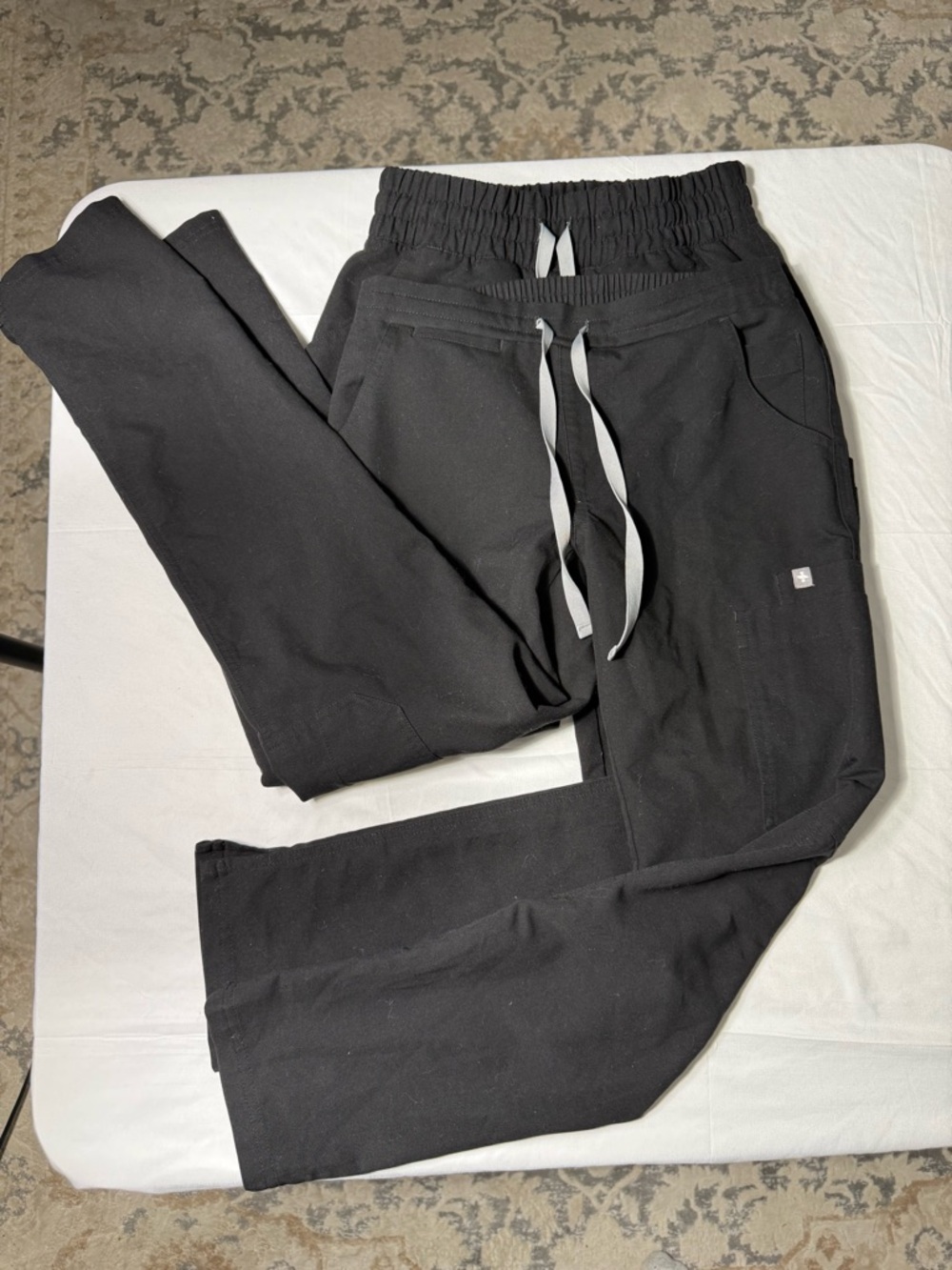 Figs Skinny Womens Scrub Pants Black  XXSmall Reg 2 Pants Bundle